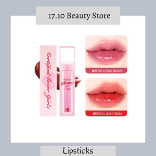 [Màu GT0 - GT5] Son Bóng Pha Lê Căng Mọng, Bền Màu Merzy Bisous Glowy Gel Tint 4g