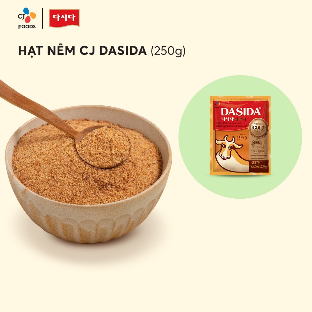 Hạt nêm Thượng hạng Hàn Quốc Dasida – Hạt nêm Bò/ Hạt nêm Cá cơm 250g/ 300g (nhập khẩu từ HQ, 100% chiết xuất tự nhiên)