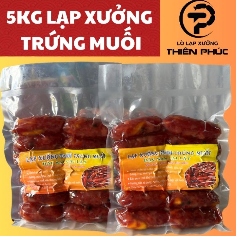 [COMBO 5 KÝ] LẠP XƯỞNG TƯƠI TRỨNG MUỐI