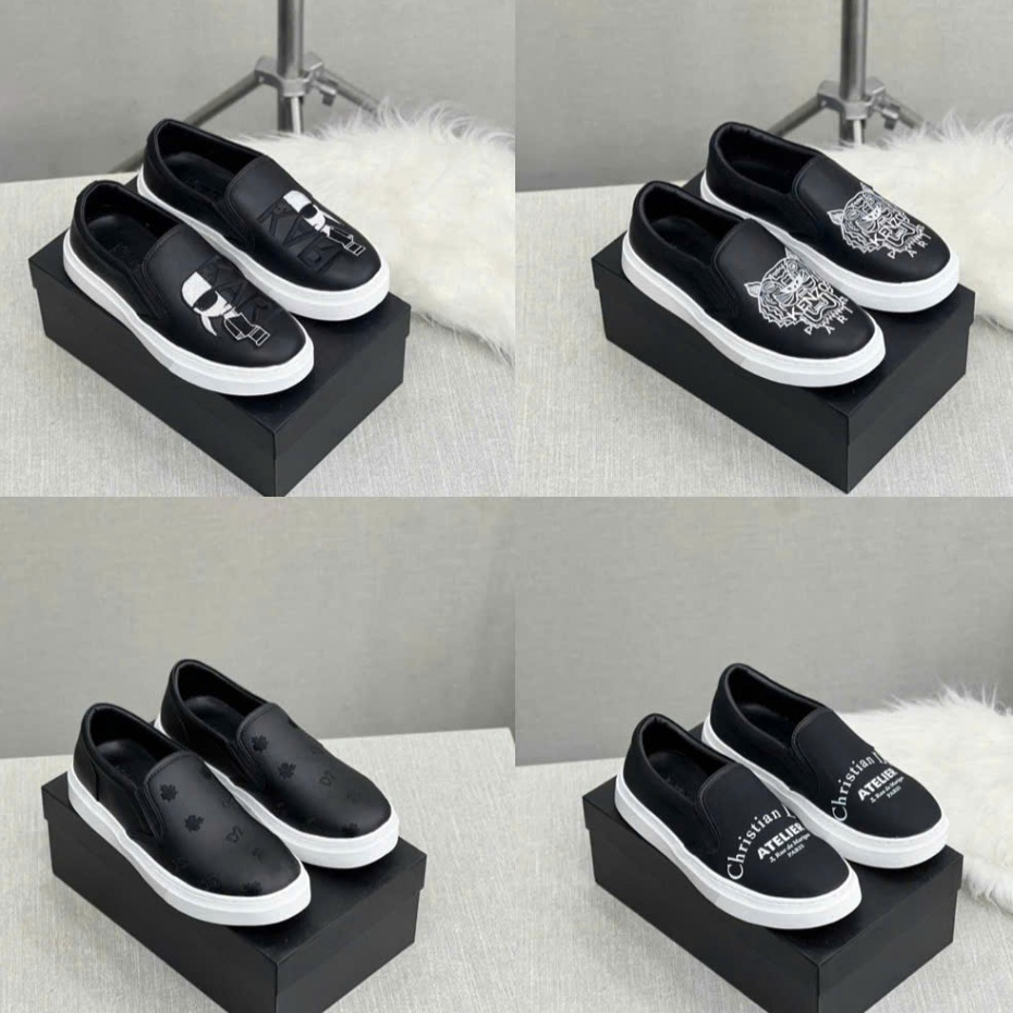 Giày Lười Nam Zara - Slipon - Giày DG - GC - DSQ Mẫu Mới Trẻ Trung Cá Tính Da PU Bền Đẹp