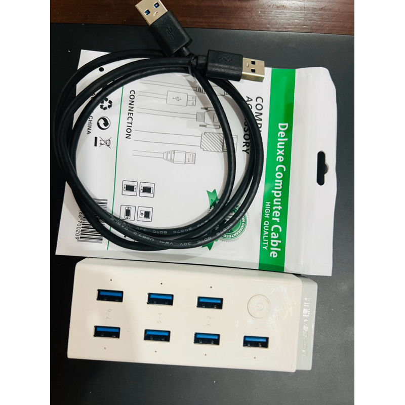 UGREEN 7 cổng  USB HUB  7 port Mở rộng USB Port 1 ra 7 cổng UGREEN 3.0 Mở rộng 7 port USB 3.0 dây 50