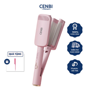 Máy uốn xoăn sóng nước CENBI 3 trục men gốm sứ tourmaline ion âm bảo vệ tóc - 32mm
