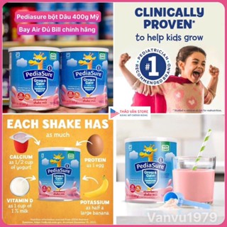 ❤️ [Q3] [Date 8/2026] Sữa Bột Pediasure Dâu 400g Bill Mỹ Bay Air Vợt Sale tăng chiều cao cân nặng