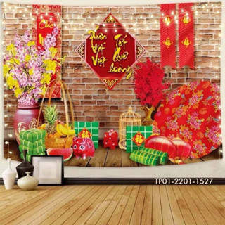 Tranh vải treo tường, trang trí TẾT NGUYÊN ĐÁN, TẾT VIÊT