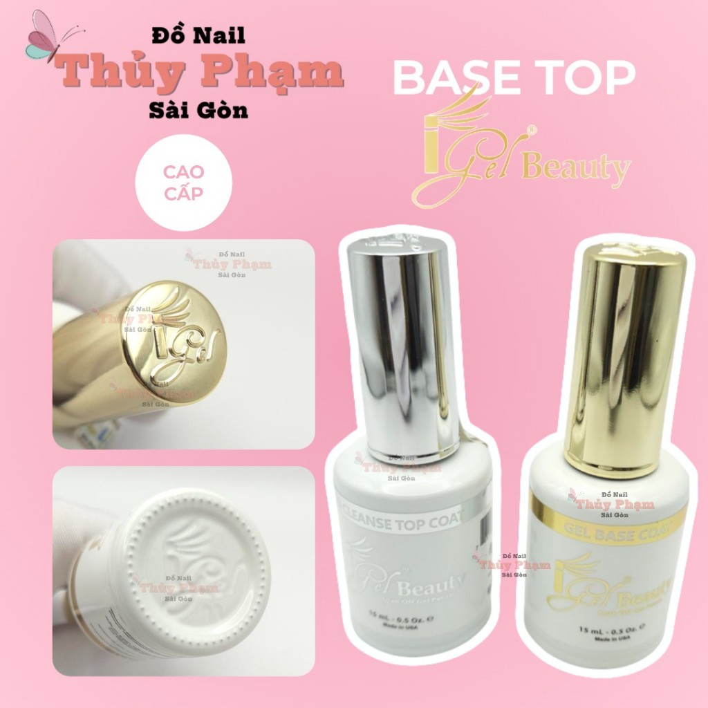 Base Top igel nhập khẩu Mỹ chính hãng (15ml) - Sơn top phủ bóng - Sơn base USA