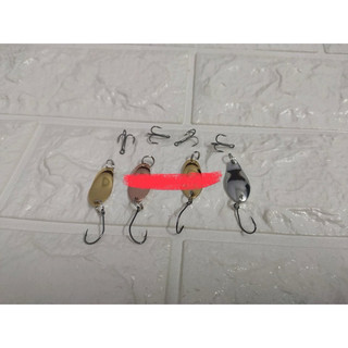 4 con mồi thìa lượn kèm lưỡi 3 tiêu