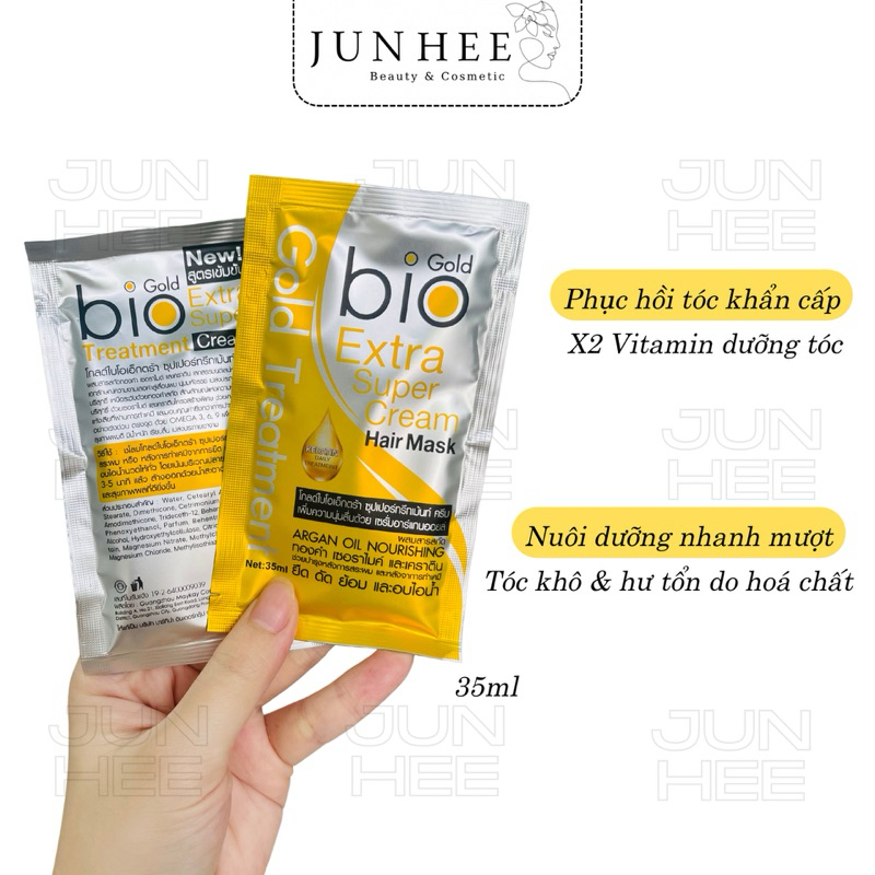 [ JUNHEE AUTH ] Ủ TÓC BIO GOLD EXTRA SUPER CREAM