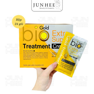 [ JUNHEE AUTH ] HỘP 24 gói Ủ TÓC BIO GOLD EXTRA SUPER CREAM