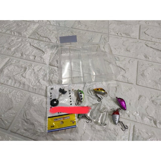 mồi ruồi lure cá rô phi combo 5 con kèm 2 phao trợ lực