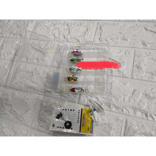 mồi ruồi lure cá rô phi combo 5 con kèm 2 phao trợ lực