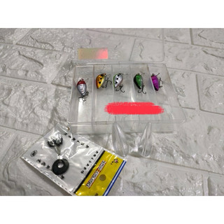 mồi ruồi lure cá rô phi combo 5 con kèm 2 phao trợ lực