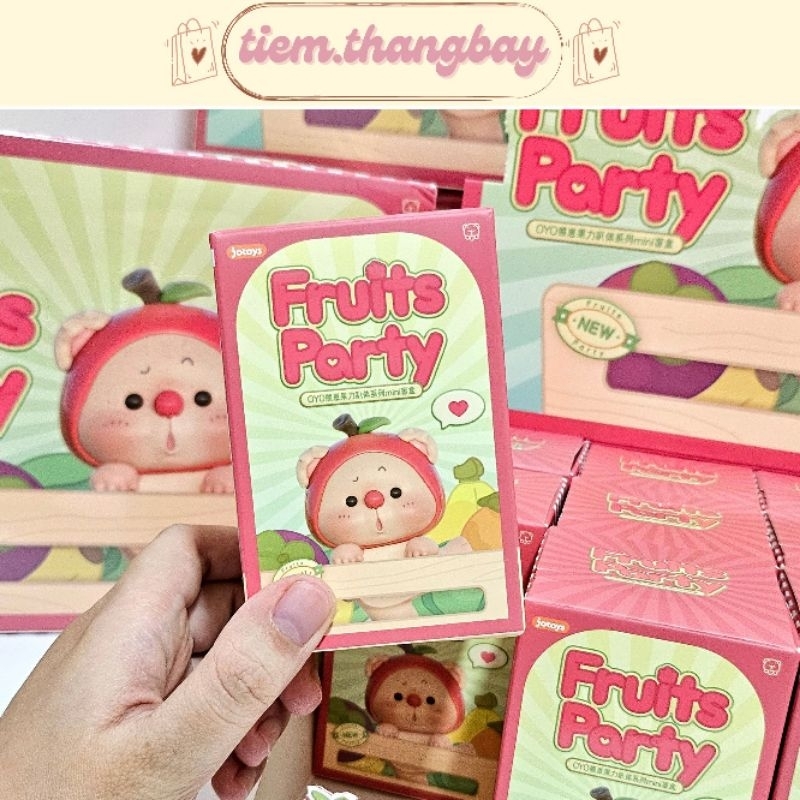 (ĐỌC KĨ MÔ TẢ) (CÓ SẴN) (AUTH) BLIND BOX HIPPER JOTOYS OYO TRÁI CÂY ĐU KHẮP MỌI NƠI