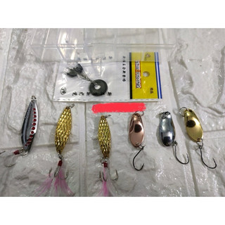 mồi thìa lure suối combo hộp 6 con