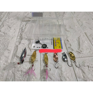 mồi thìa lure suối combo hộp 6 con