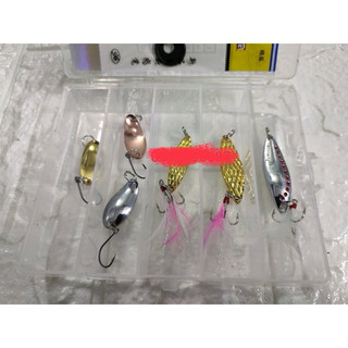 mồi thìa lure suối combo hộp 6 con