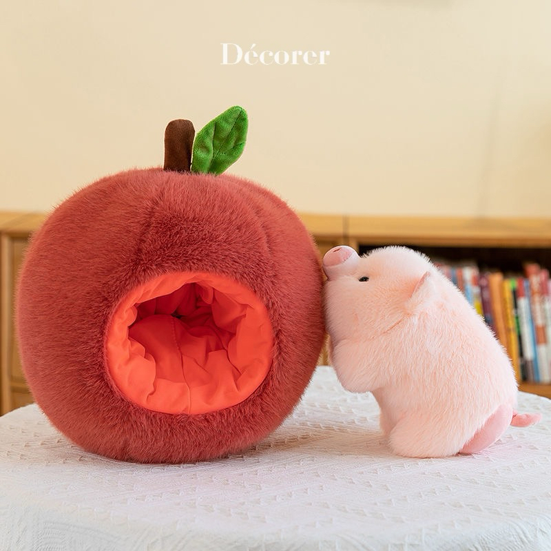 Kero chan ,Gấu bông Trái Cây và Thú Bông dễ thương Apple Pig by DÉCORER Lovely