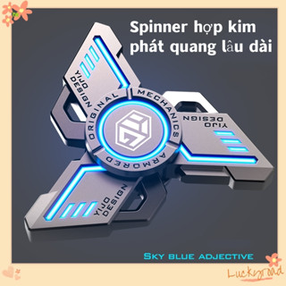 Con quay fidget Spinner cao cấp hợp kim loại phát sáng, đồ chơi giảm căng thẳng stress cho mọi lứa tuổi
