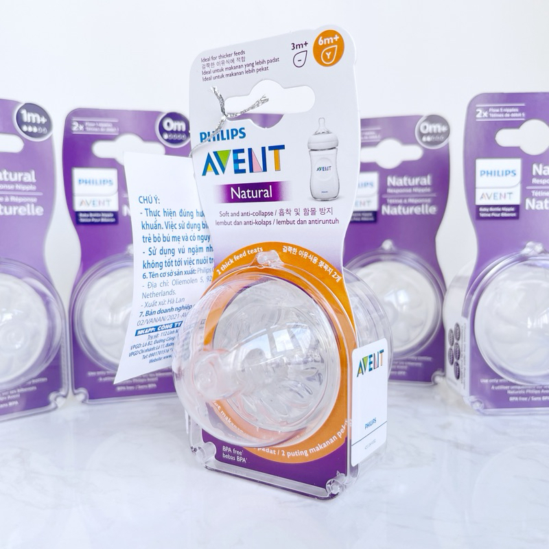 Núm ty size Y bình Philips Avent Natural