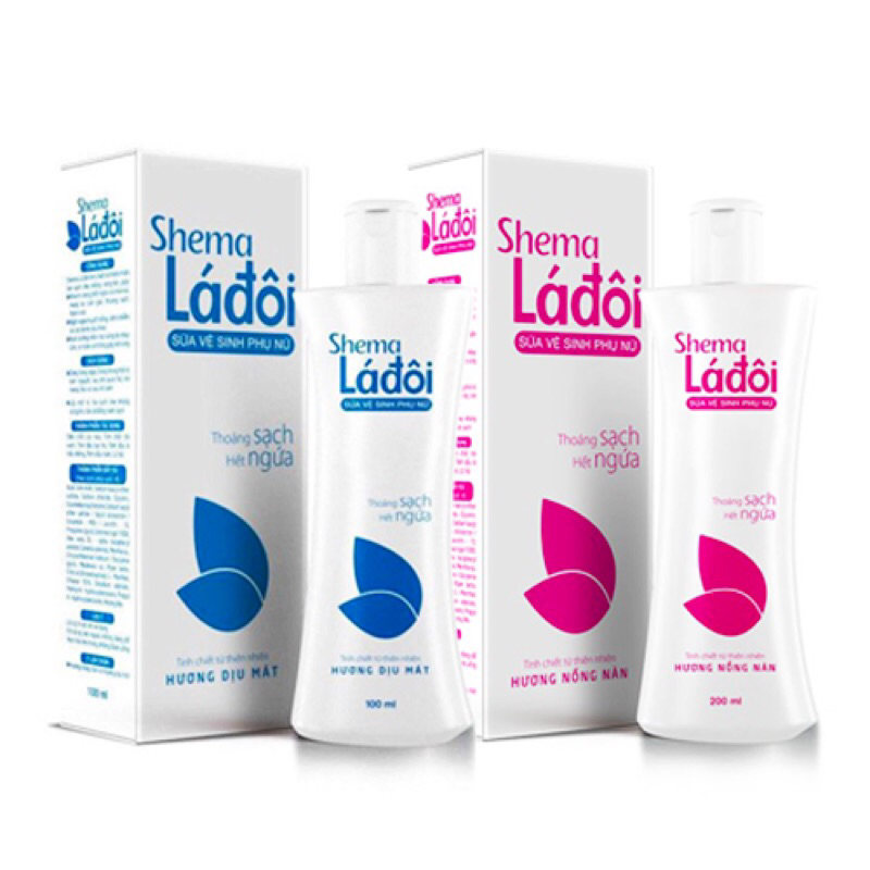 Dung Dịch Vệ Sinh Phụ Nữ Shema Lá Đôi chai 100/200ml