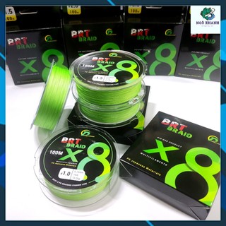  Dây dù câu cá PE BRT X8 100m dây PE câu lure lóc chẽm... siêu bền chất liệu từ Nhật Bản 