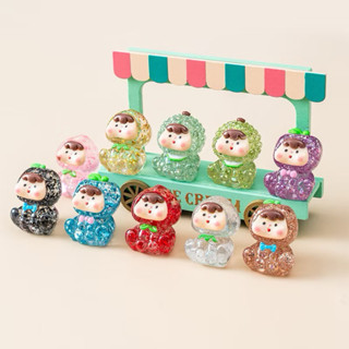  Combo 10 túi mù bé moi trái cây nhũ kim tuyến dạ quang phát sáng deccor trang trí DIY 