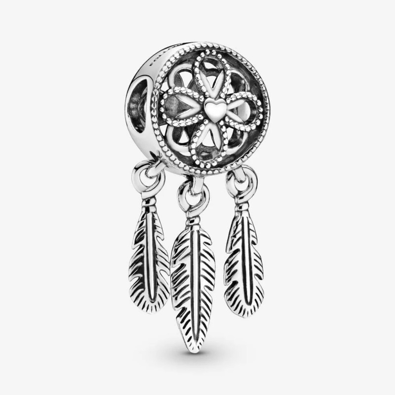 CHÍNH HÃNG - PANDORA Charm Moments Dream Catcher (Silver Sterling) - Hạt trang trí treo vòng tay hìn