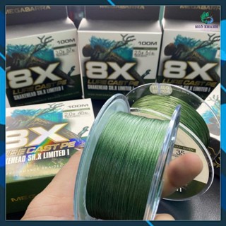 Dây câu cá PE Megabarra SH.X Limited I X8 100m , dây dù câu cá siêu bền chính hãng