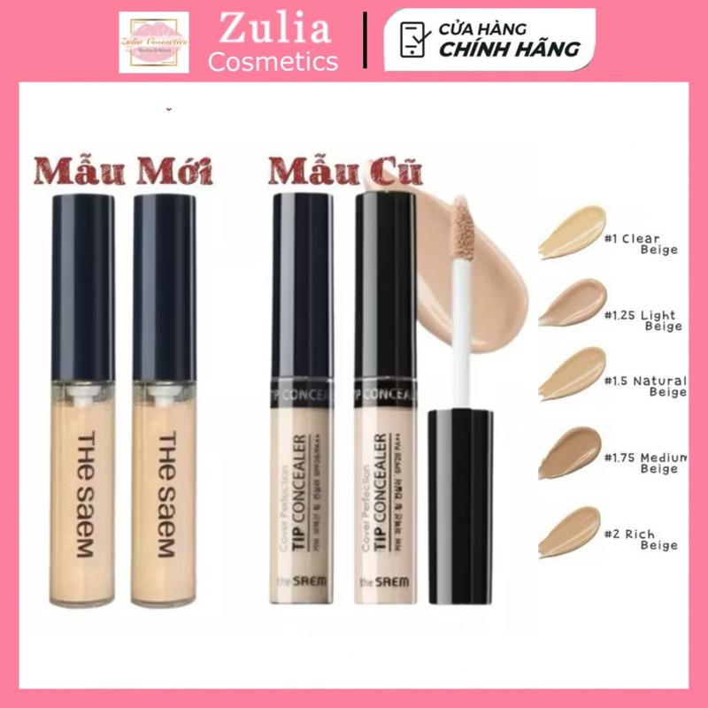 Kem Che Khuyết Điểm THESAEM Cover Perfection Tip Concealer SPF28 PA++ 6.5g | BigBuy360 - bigbuy360.vn