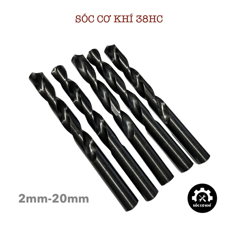 Mũi khoan sắt, mũi khoan gỗ thép HSS 2mm -20mm