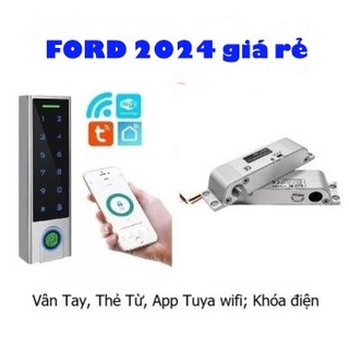 (Lỗi 1 đổi 1)Khóa vân tay cửa sắt, khóa vân tay cửa lùa vào, khóa vân tay phòng trọ FORD siêu rẻ
