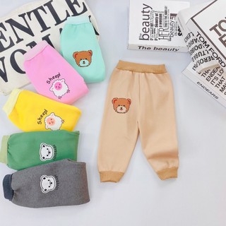  Set 5 quần dài nỉ lông cho bé trai bé gái Quần chục mùa đông cho bé từ 5-15kg TN01 3SBABY 