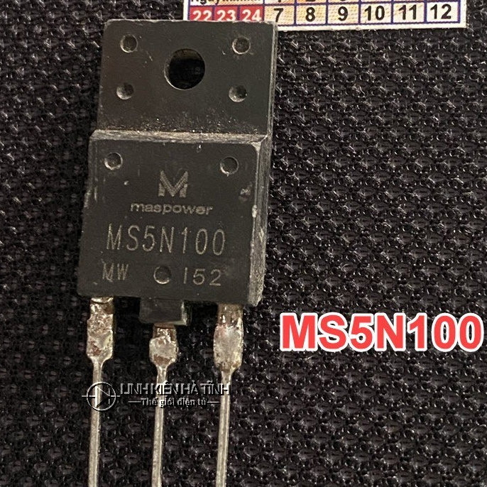 Túi 2 con Mosfet máy hàn MS5N100 5N100 kênh N 5A 1000V tháo máy