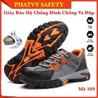  Giày Bảo Hộ Lao Động Thời Trang SAFEGO MS109 Mũi Thép Chống Va Đập Đế Lót Kevlar Chống Đinh Chống Trơn TẶNG VỚ 