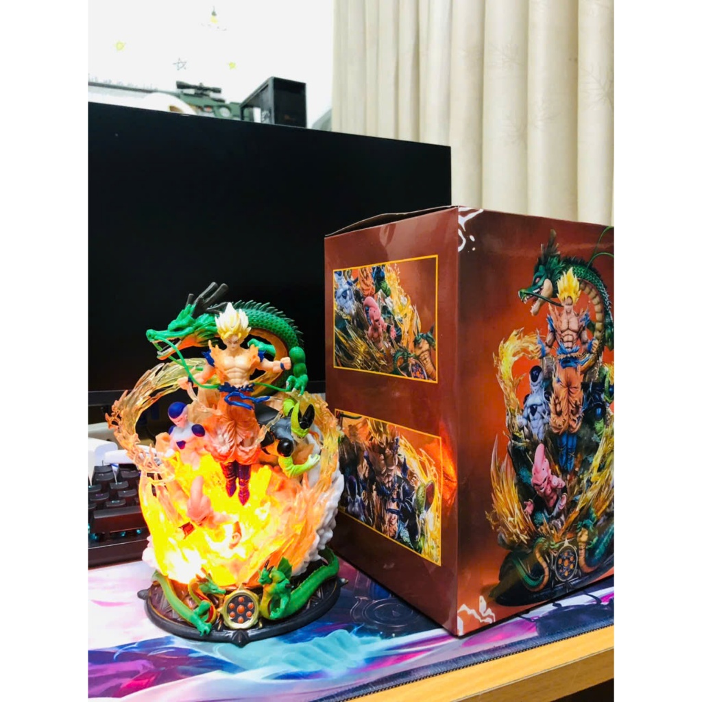 Mô hình anime, mô hình nhân vật anime decor, mô hình anime có led, Luffy, Zoro, Goku, Vegeta, Naruto