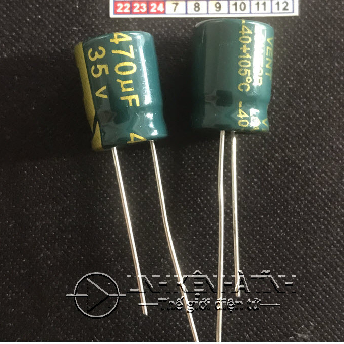 Túi 10 con Tụ hóa  35V 470UF 35V kích thước 10X13mm