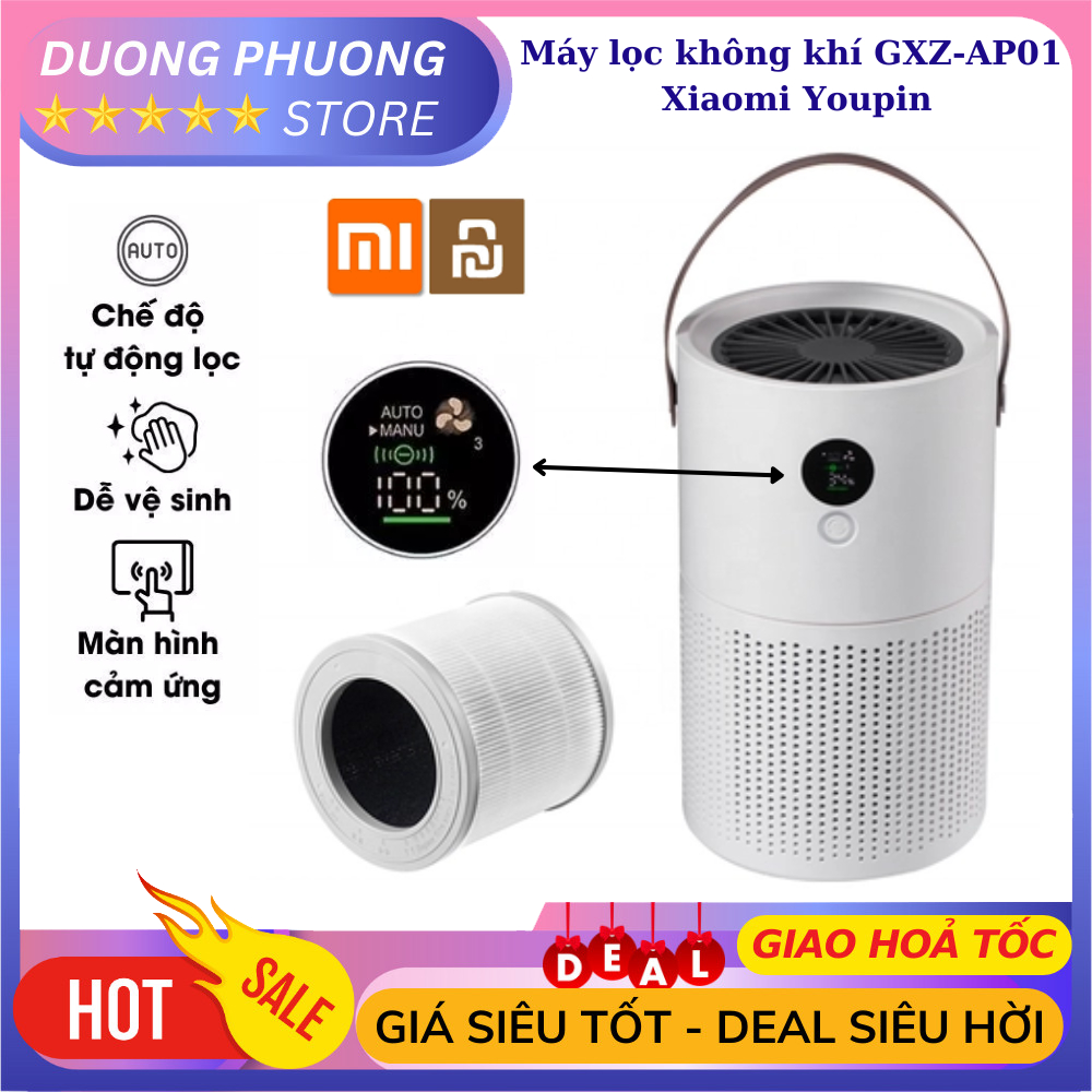 Máy Lọc Không Khí GXZ-AP01 Xiaomi Youpin - Hấp Thụ Các Phân Tử Giúp Lọc Không Khí Khắp Phòng Diệt 99% Đảm Bảo Sức Khỏe