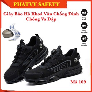 Giày Bảo Hộ Lao Động Nút Vặn Siêu Nhẹ SAFEGO 269 Mũi Bọc Thép Chống Va Đập/Đế Kevlar Chống Đinh/Chống Trơn Trượt-Tặng Vớ