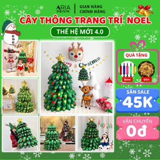   SHIP HỎA TỐC  Cây thông noel 1m3 cây thông trang trí giáng sinh decor noen bằng bóng bay bong bóng thế hệ mớI ARIA 