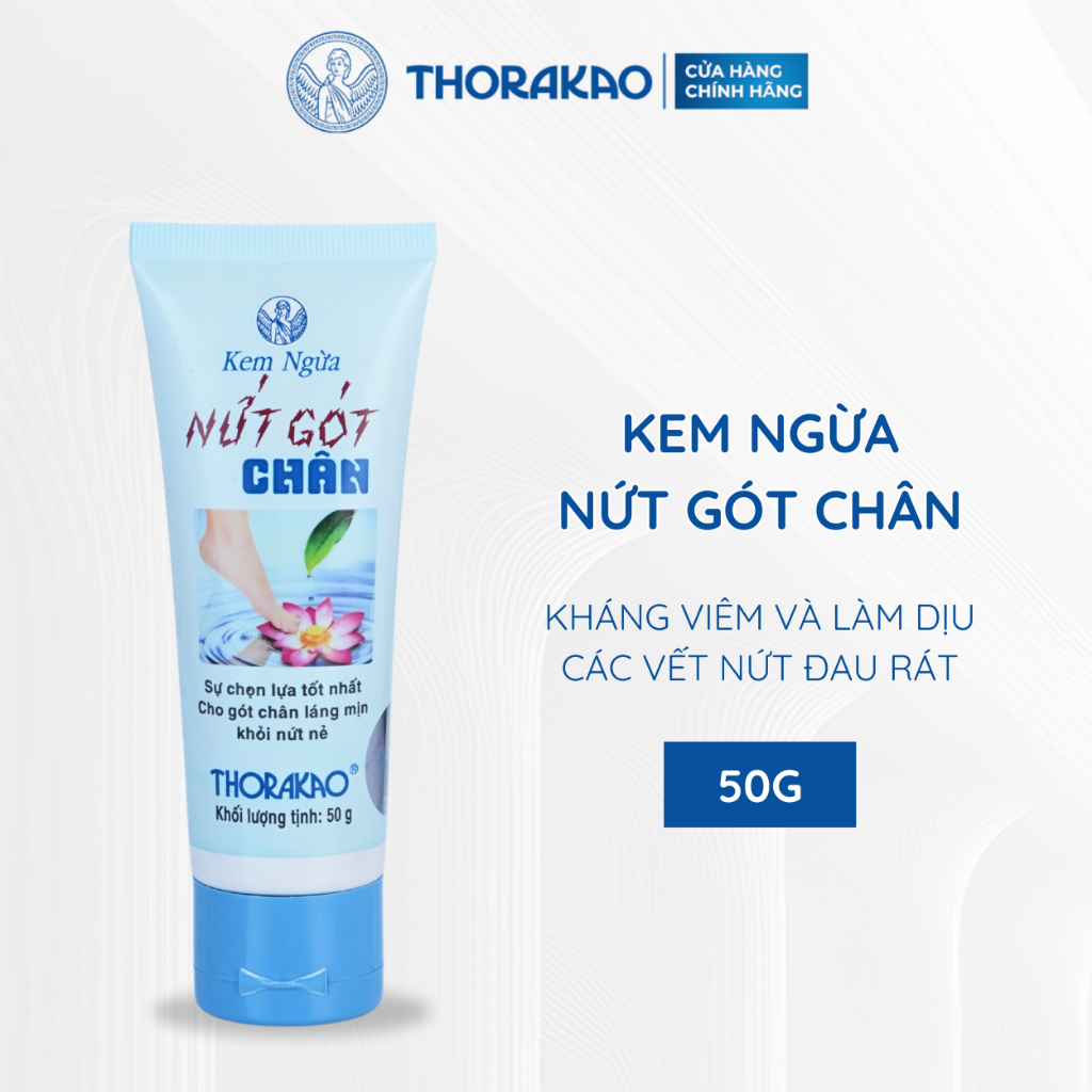 Thorakao Kem Dưỡng Ẩm Nứt Gót Chân 50G