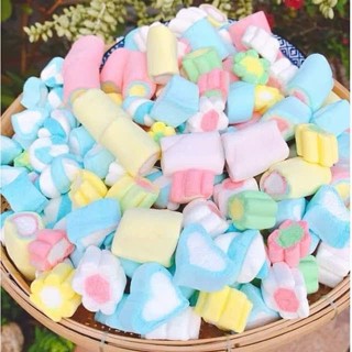 500G Kẹo Bông Gòn Marshmallow, Kẹo Xốp Bông Sữa MIX Vị , Kẹo Marshmallow  Ngọt Ngào
