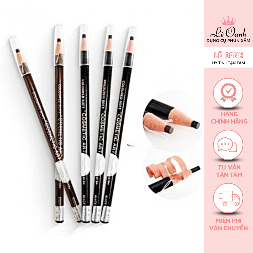 Chì Xe 2 Tem Xịn Sẵn 2 Màu Nâu Đen Và Đen Hàng Chuẩn Công Ty