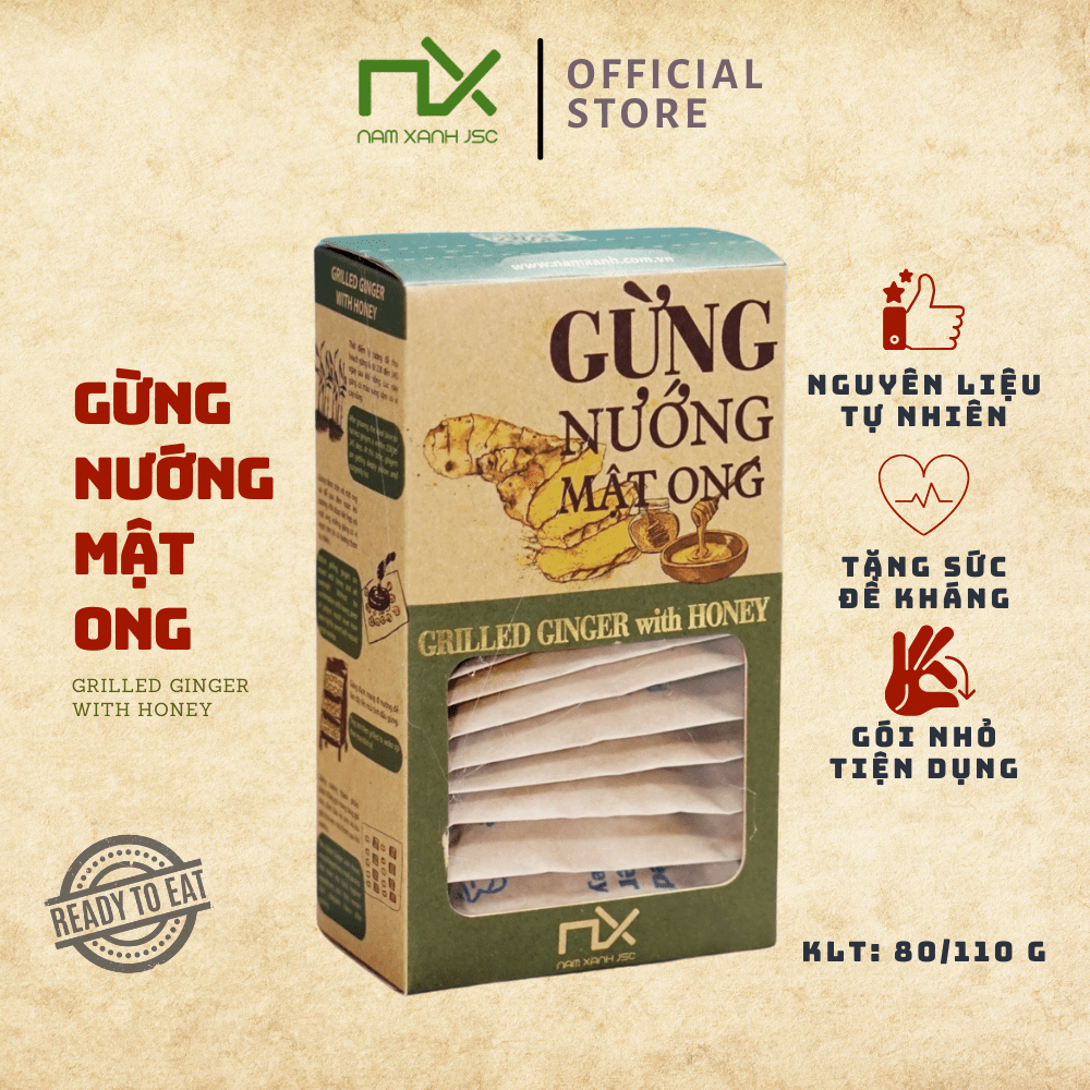 Nam Xanh Gừng Nướng Mật Ong Ginger Honey 80g(110g)
