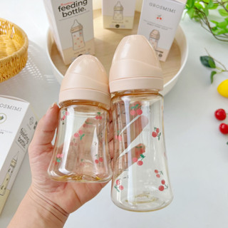 Bình sữa Grosmimi cổ rộng PPSU Hàn Quốc dung tích 200ml và 300ml