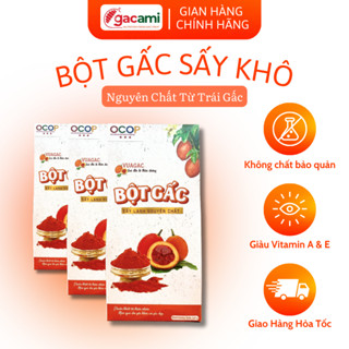 Bột gấc sấy khô nguyên chất GACAMI, Bột nấu xôi Gấc, làm bánh Gấc, gia vị món ăn bổ sung vitamin A