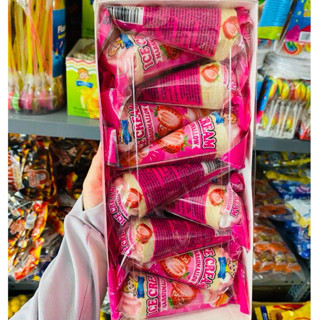 Giá sỉ Hộp 30 Chiếc kẹo dẻo kem ốc quế dâu, xoài siêu ngon cho bé