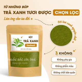 Bột trà xanh nguyên chất 100g (Tạo hương vị thơm ngon và màu sắc đẹp mắt cho các món ăn và đồ uống)