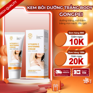 Kem Dưỡng Da Body GONGPEI - Kem Body GONGPEI Trắng Da Chứa Vitamin C Hàn Quốc Dưỡng Trắng Mờ Thâm Nách Đầu Gối 