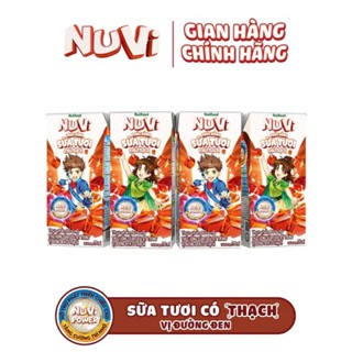 Sữa tươi Nuvi có Thạch vị đường đen x170ml