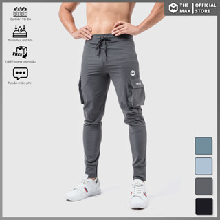 Quần jogger túi hộp vải si gió mềm The Max G10219