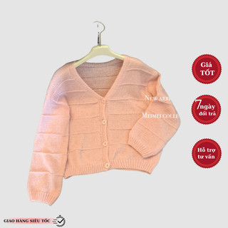 Áo cardigan HUNALY áo len nữ áo dệt kim siêu xinh dài tay dáng rộng xu hướng thời trang phong cách Hàn Quốc L224 HL-41.3